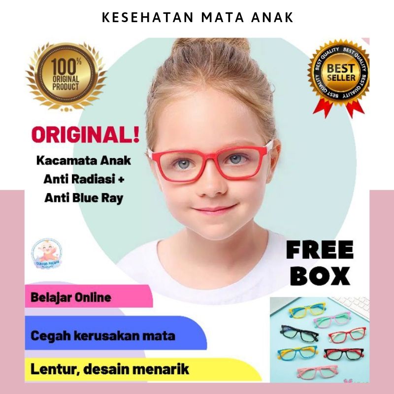 Original Kacamata anti radiasi anak dan anti blue ray