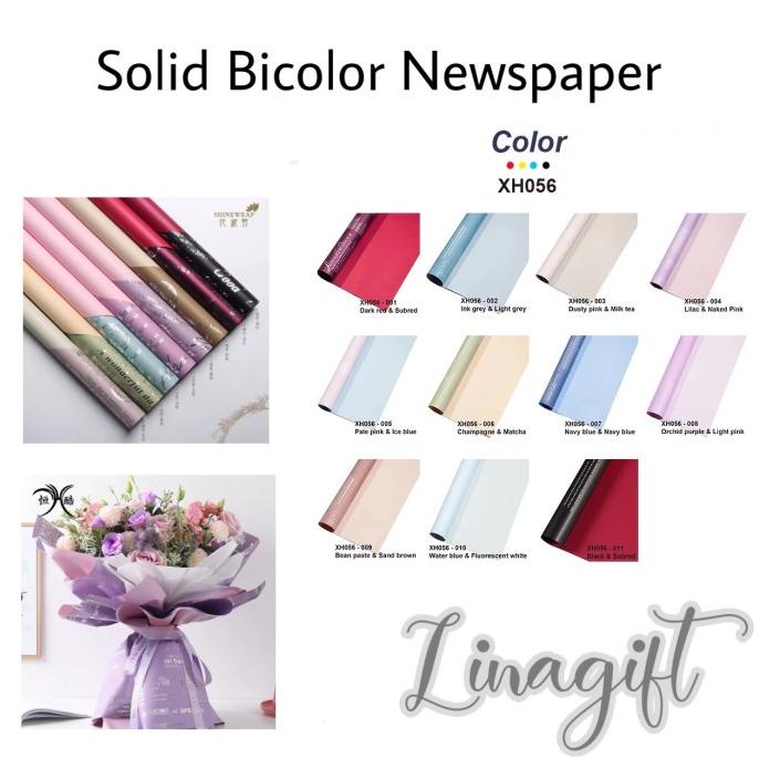 

Sale!!! (Pak-20 Lembar) Solid Bicolor Newspaper - Flower Wrapping Kertas Bunga - Paling Dicari