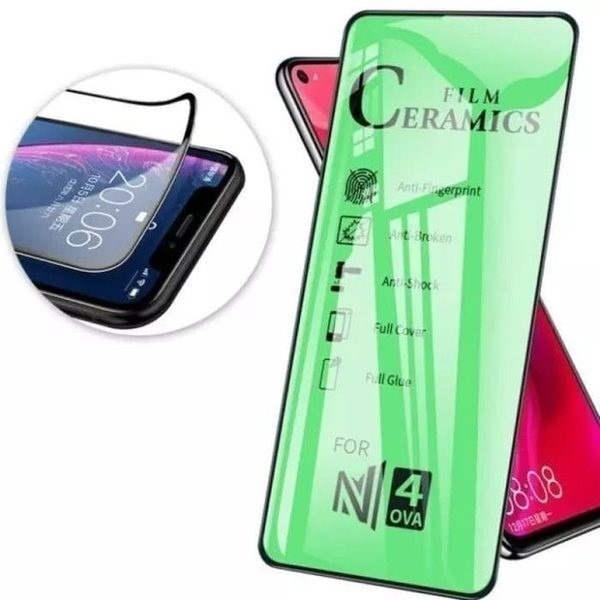 Tempered Glass Anti Shock Ceramic Clear Samsung A11 A21s A31 A52 A72 A70 A02s J2 Prime Screen Protector Pelindung Layar HP