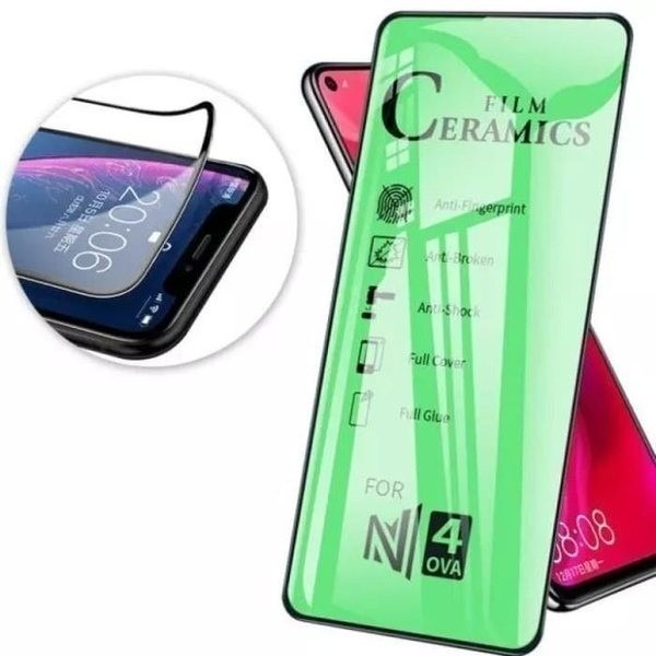 Tempered Glass Anti Shock Ceramic Clear Oppo A91 A92 A74 Reno 2f 4 3 Pro Screen Protector Pelindung Layar HP