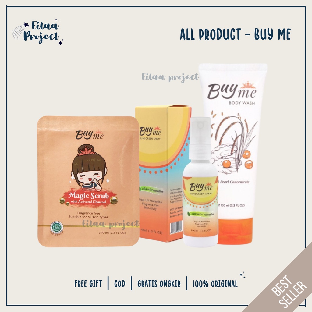 ✨𝐄𝐈𝐋𝐀𝐀 𝐏𝐑𝐎𝐉𝐄𝐂𝐓✨ Buy me all variant series buyme scrub sunscreen body wash buyme
