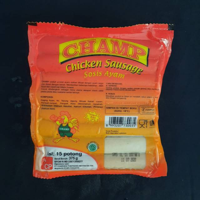 

Champ Sosis Champ 375gr Sosis ayam