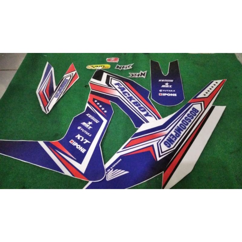 Decal Sonic Full Bodi, Sonic 150R, Desain Bebas Request Striping Sonic