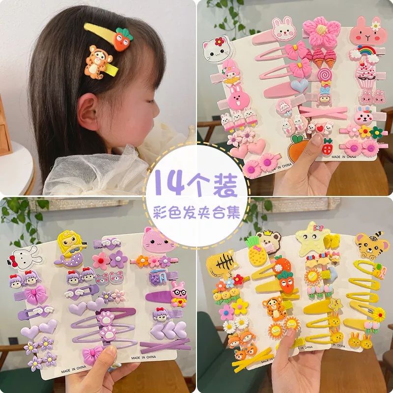 14 PCS JEPIT RAMBUT ANAK/JEPIT RAMBUT KARAKTER / HAIRPIN PRINCESS KOREAN FASHION