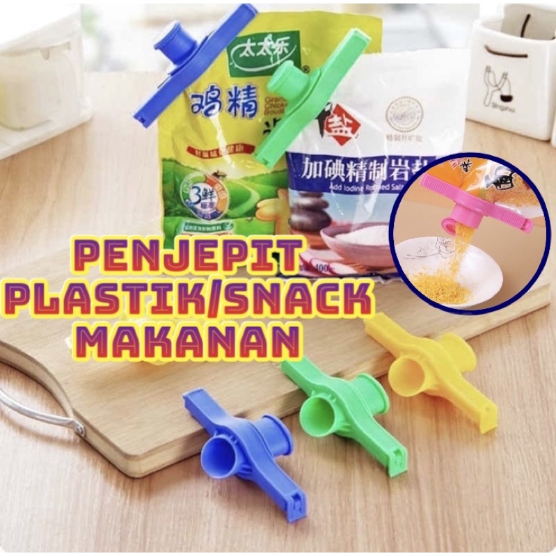 AZ PENJEPIT KEMASAN KLIP SNACK / PENJEPIT PLASTIK MAKANAN CEMILAN JEPITAN SNACK/SABUN SEALER