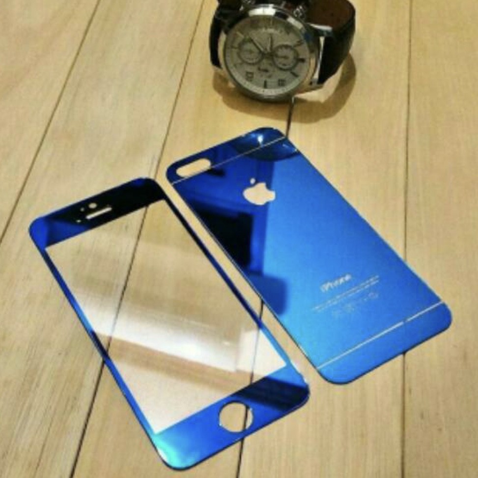 iPhone 6+ Tempered Glass Mirror Chrome Antigores Glass Warna iPhone 6s Plus iPhone 6 Plus