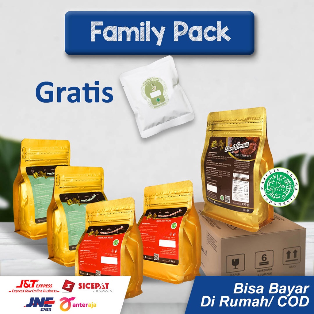 

Family Pack Chocolazo Original Dark Chocolate & Chocolate Milk Chocolate & Dark Brown Chocolate