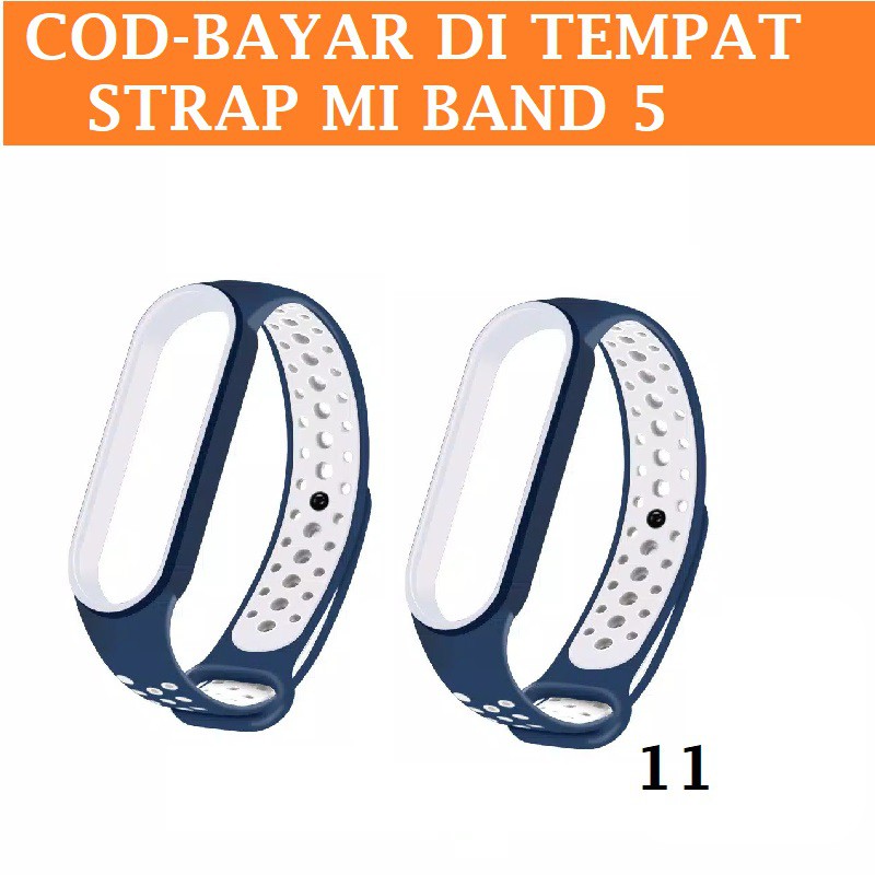 SAIIA STRAP MIBAND 5  MIBAND 6 MI BAND 5 MI BAND 6 MODEL SPORT 2 WARNA NIKE SPORT