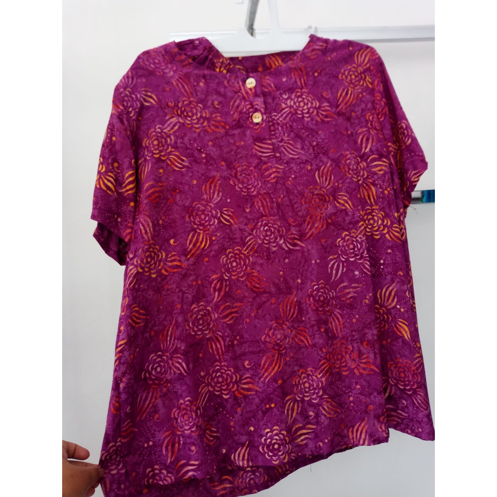 setelan batik celana pendek//baju tidur/piyama celana pendek batik//setelan batik busui friendly
