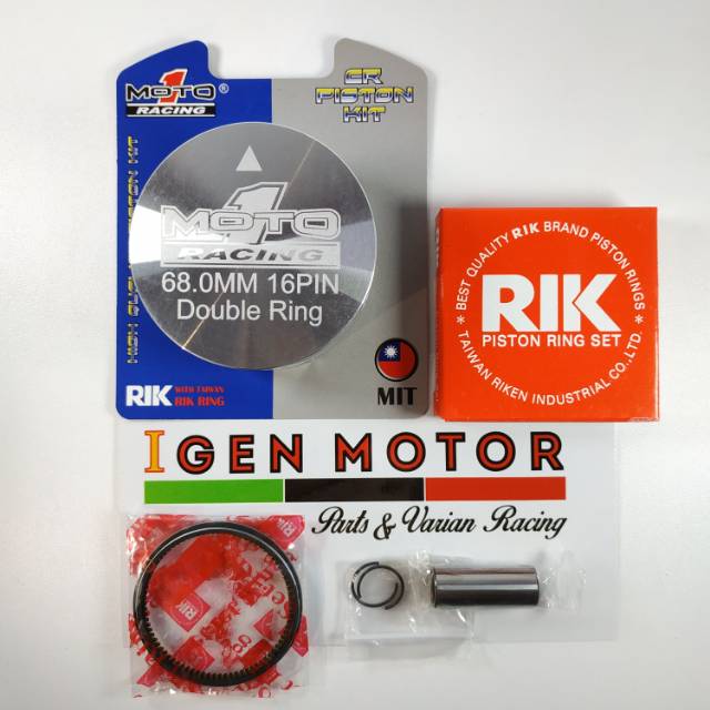 Piston 68 mm Pen 16 Double Ring MOTO 1