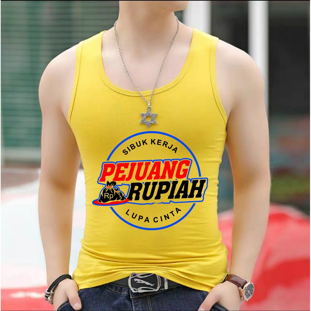 DS - Singlet PEJUANG RUPIAH / singlet baru / singlet polos / singlet pria / singlet laris