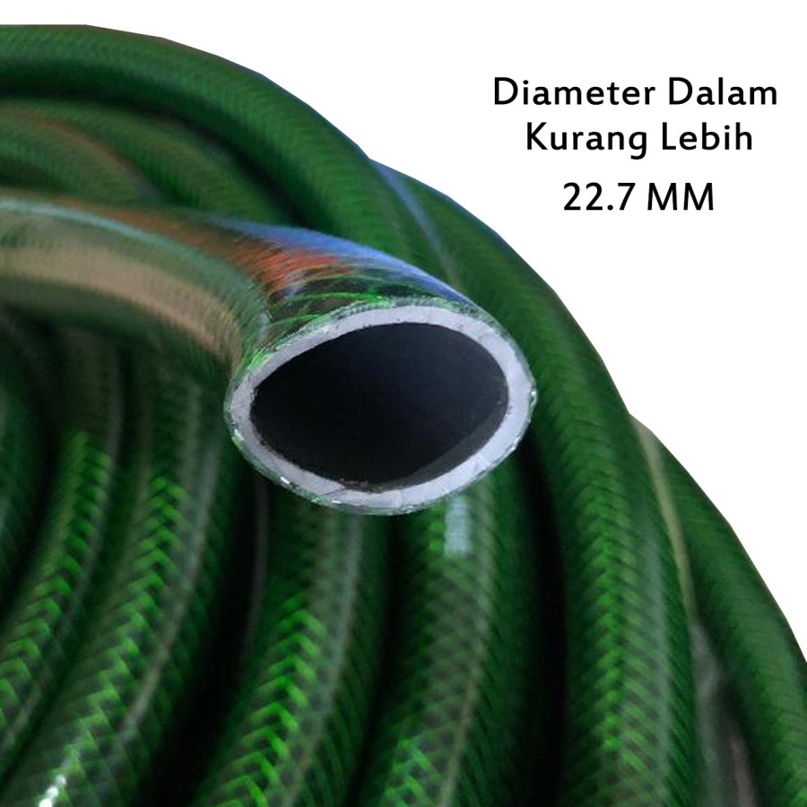 SELANG AIR HIJAU BENANG ANTI LUMUT 1 INCH HARGA PER METER