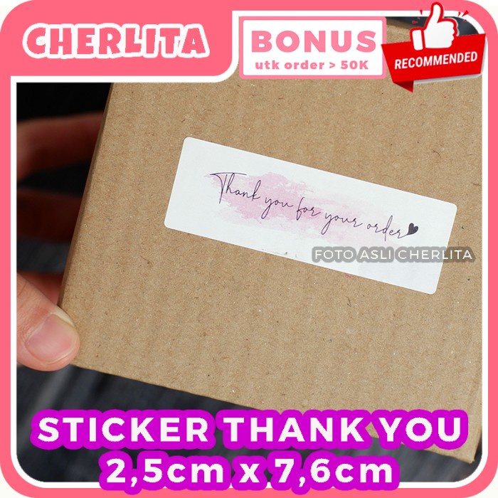 

Sticker Thank You For Your Packing Kue Order Stiker Terima Kasih
