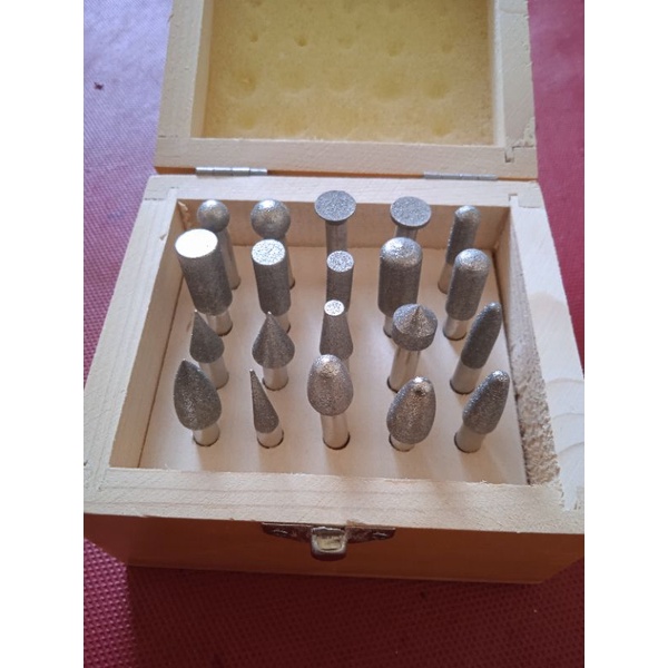mata bor ukir set 20 pcs mata bor mini die grinder