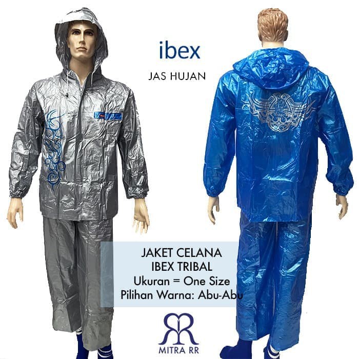 Jas Hujan Stelan Tribal ibex Setelan Celana Skotlet Dewasa Raincoat