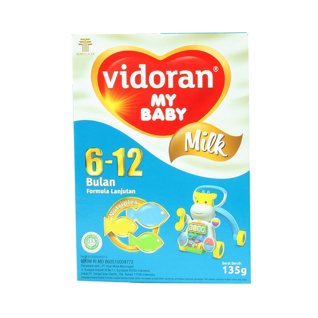 

Susu Vidoran My Baby Milk 6 – 12 Bulan Kemasan 125 Gram