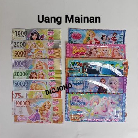 Mainan Uang Kertas Karakter / Money Toys