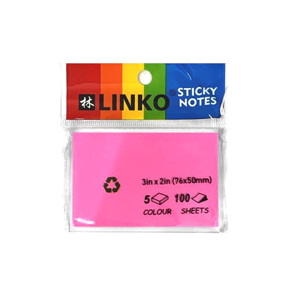 

POST IT ( 76x50 mm ) Rainbow ( SN-108 ) LINKO