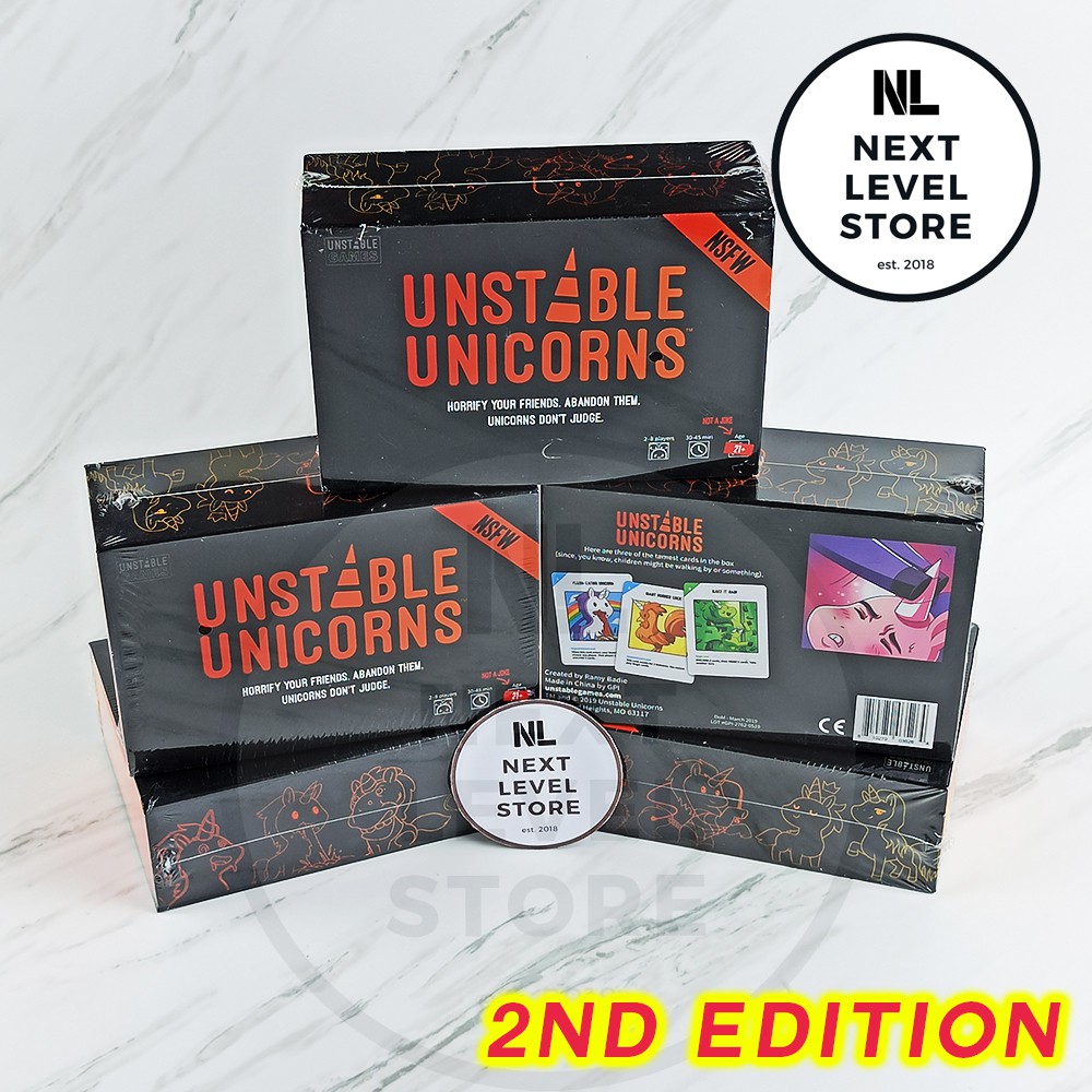 Unstable Unicorns NSFW Card Game Basic Deck Board Games READY