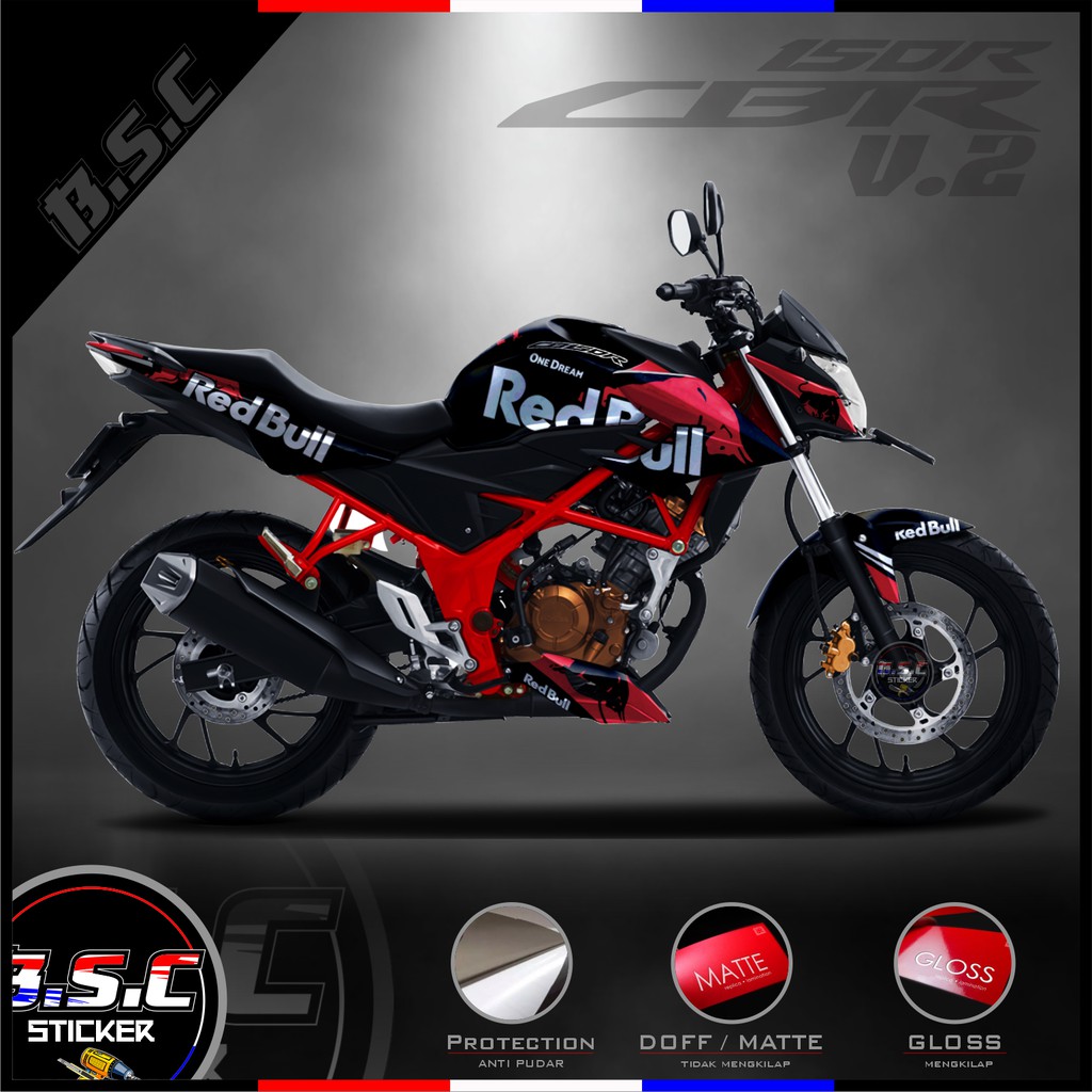 Decal FULL BODY Sticker CB 150R / CB150R / NEW CB 150R V.2 Motif Banteng One Dream Red