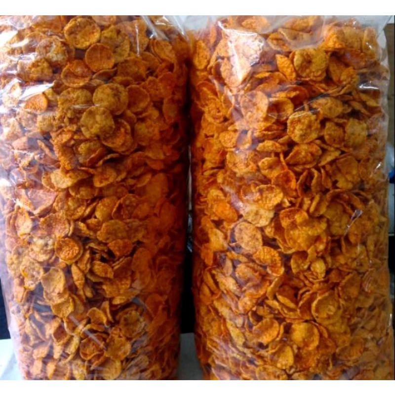 

Kerupuk Kentang Balado ukuran kecil (200gr)