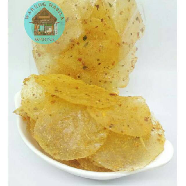 

Keripik Kaca Pedas / Keripik Beling Pedas / Opak Kaca Pedas 100gr