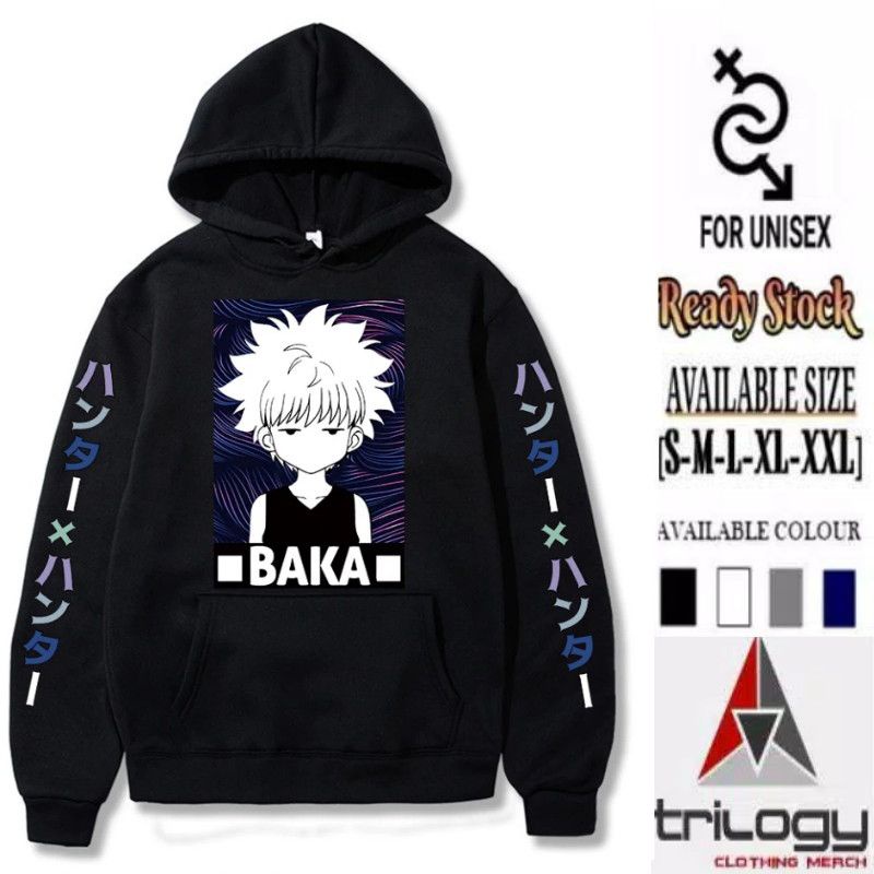 HOODIE CUSTOM COSPLAY ANIME BAKA KILLUA ZOLDYCK KZ CHARACTER KEREN