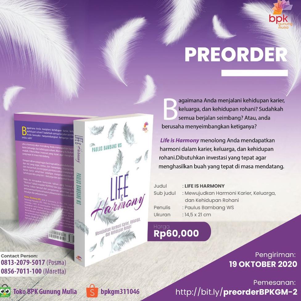 [KODE TGVWU] BUKU LIFE IS HARMONY - TANGAN PENGHARAPAN