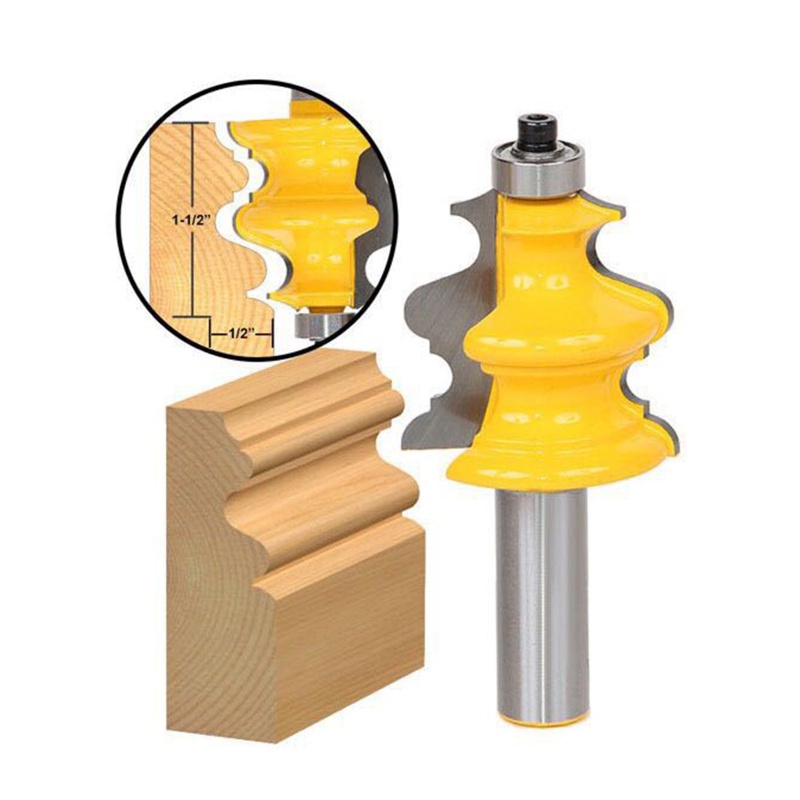 Gro 5buah Pintu Lemari Atas Router Bit1 2mata Kaki Carbide Alloy Cembung Milling Bit