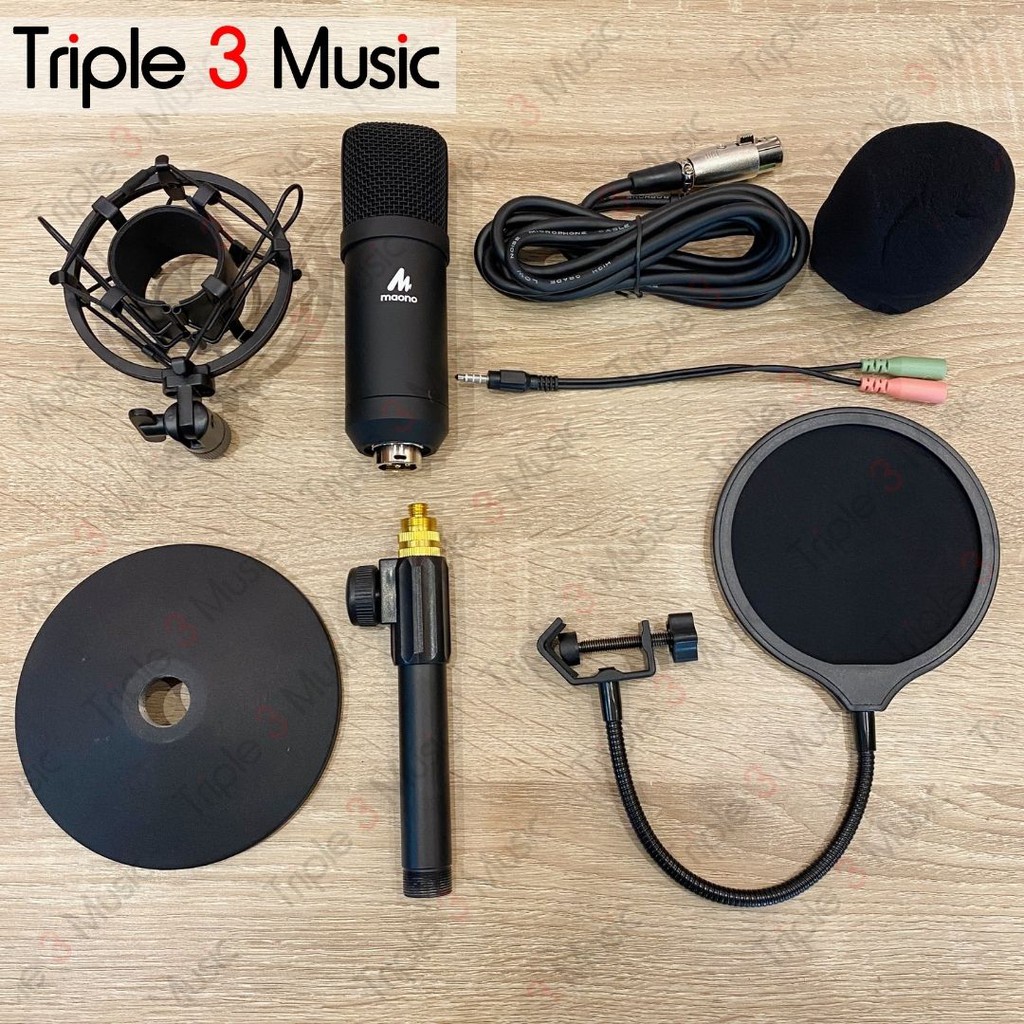 MAONO AU-A03T A03T Podcast Microphone Kit 3.5mm Condenser Studio