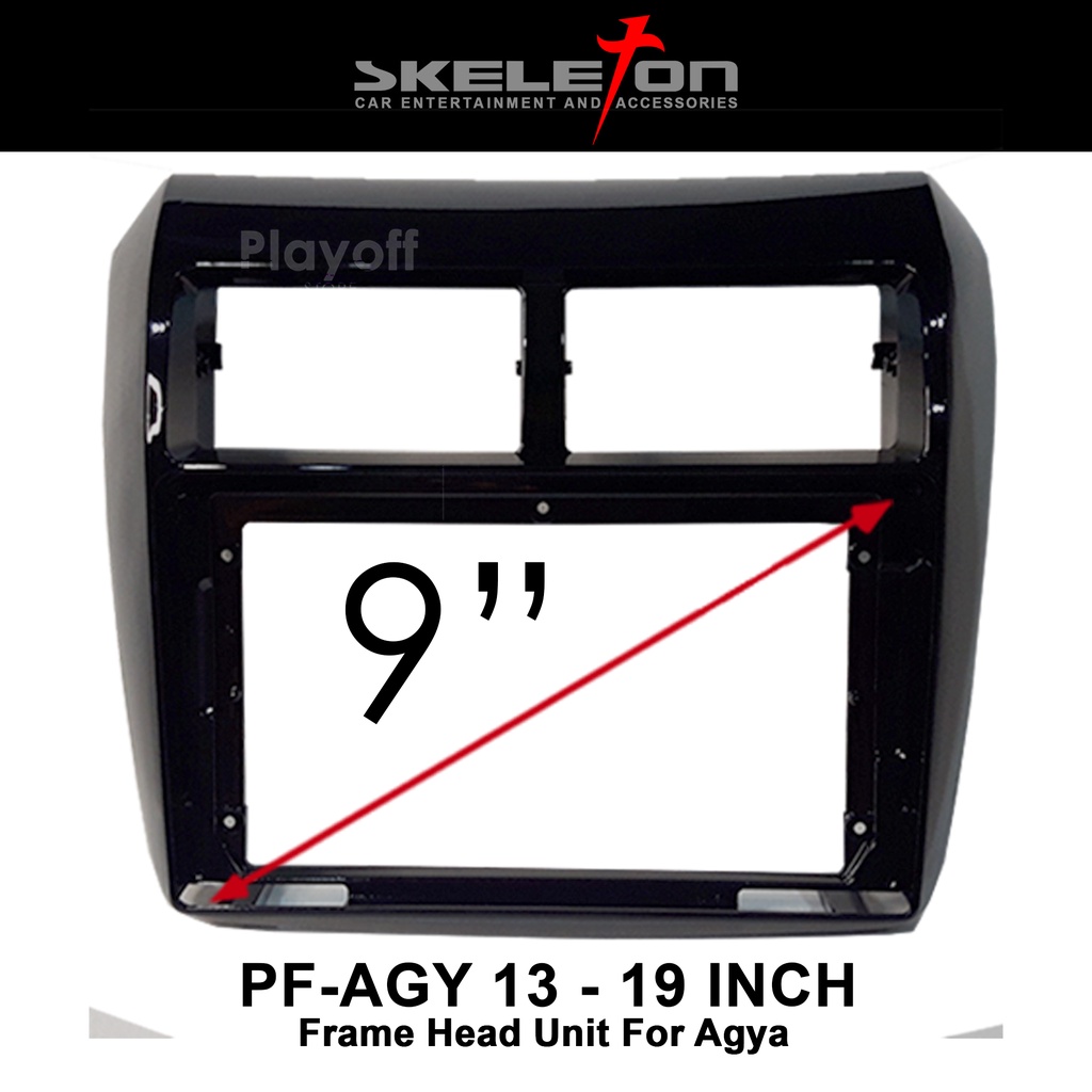 Frame Head Unit 9 Inch Mobil Agya Frame Android Skeleton