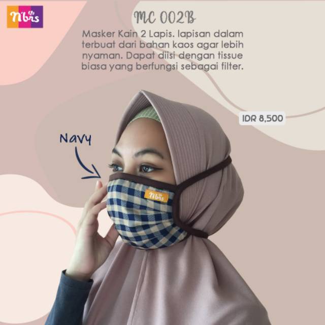 Masker Nibras POLKADOT MC 002H