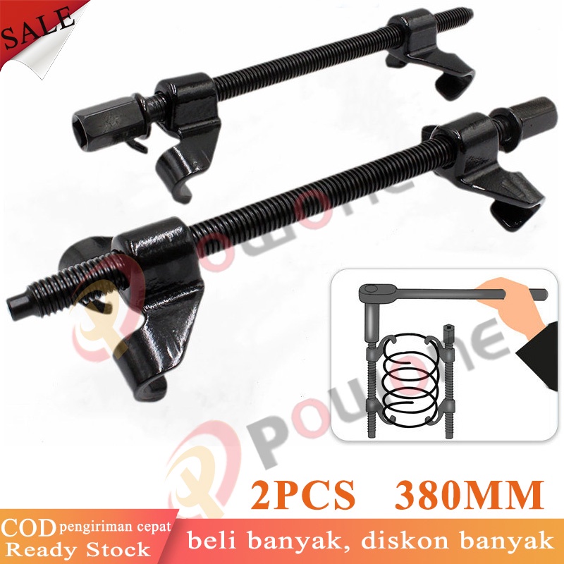 380 mm 2pcs keong Treker Mobil Coil Spring Compressor Clamp Shock tahan