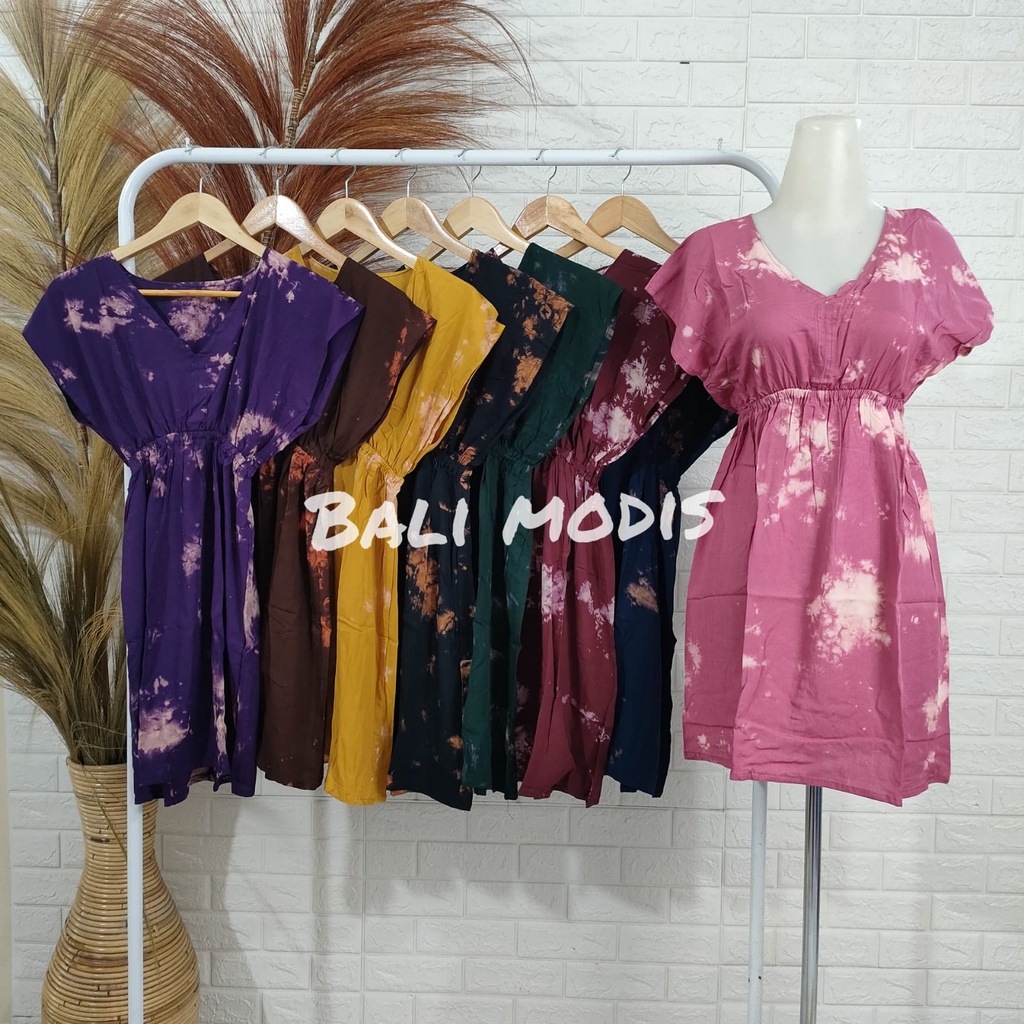 DASTER MANOHARA PENDEK MOTIF BUNGA DRESS BALI