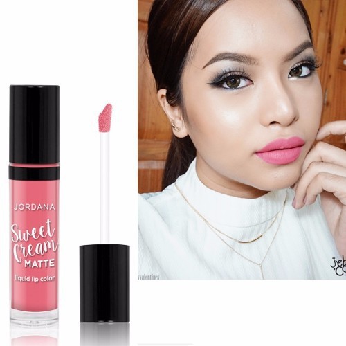 JORDANA Sweet Cream Matte Liquid Lip Color - Strawberry Cheese Cake