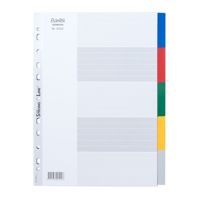 

Bantex PP Colour Divider A4 (5 pages) ref. 6005 00