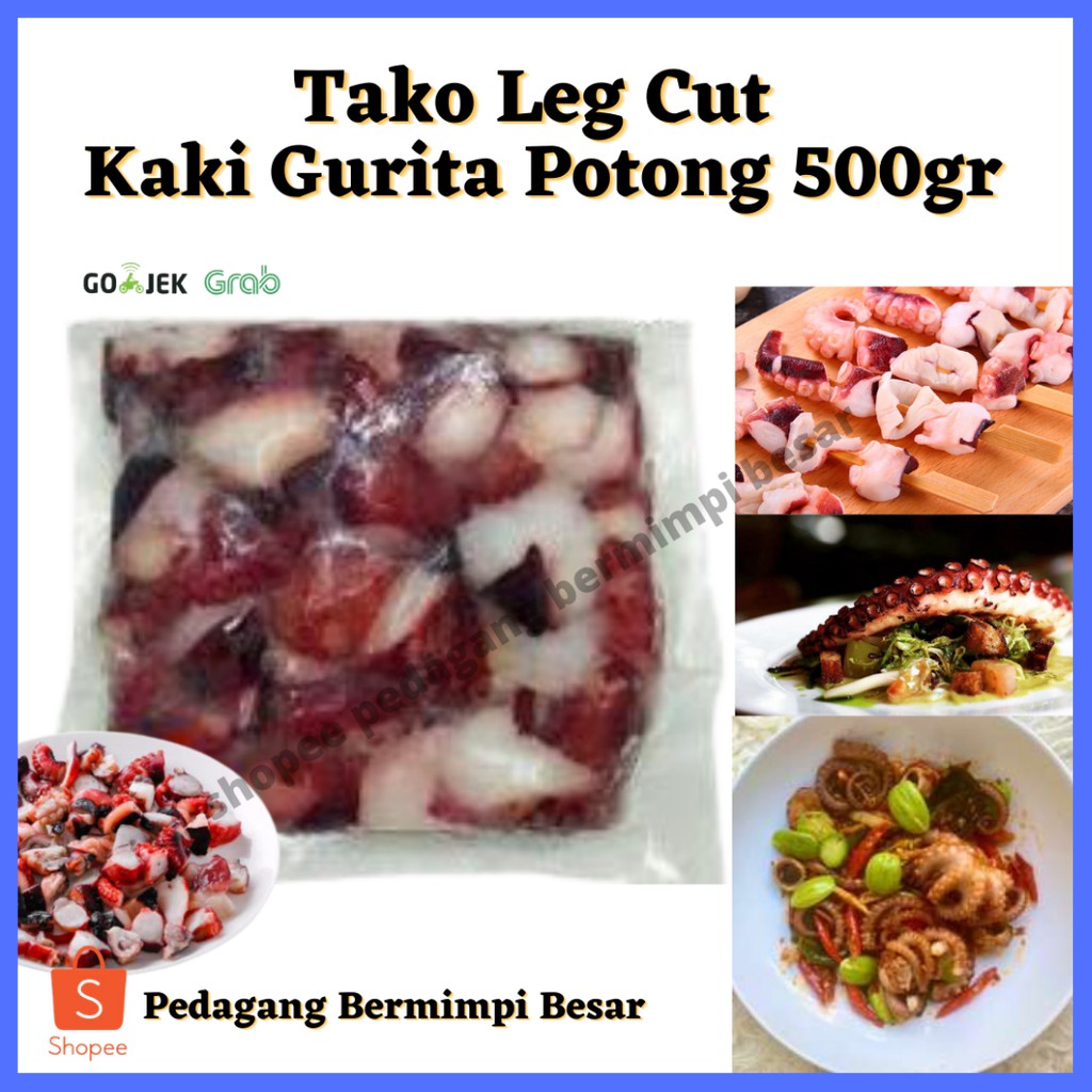 

Tako Leg Cut 500gr | Kaki Gurita Potong 500gr | Tako Sushi