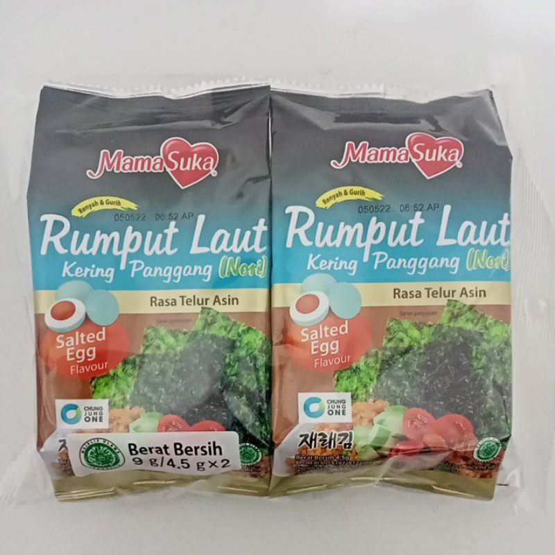 

Mamasuka Rumput Laut Panggang Nori Salted Egg isi 2