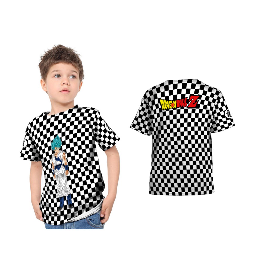 Kaos Baju T-shirt Murah Anak Laki-Laki Dan Perempuan Fullprint MOTIP CATUR DRAGONBALLZ 01