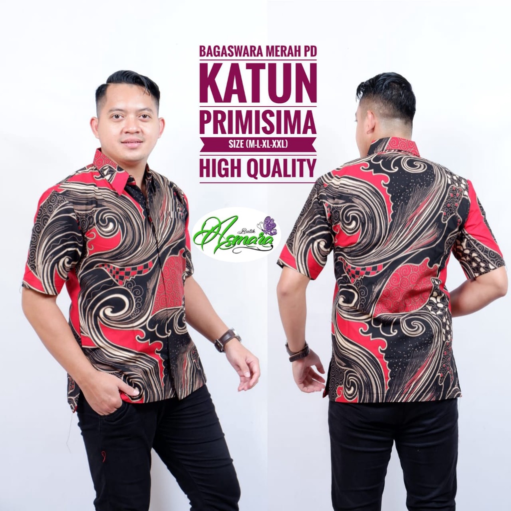 BAGASWARA MERAH ASMARA BATIKSOLOAMANAH BAJU KEMEJA BATIK SOLO PRIA LENGAN PENDEK PANJANG LAPIS FURING ATASAN BATIK PREMIUM MODERN KATUN HALUS LENTERA PRAJA BUMI LISANG GENI KLABANG ASMARA PEKSI JIWO KENCONO UNGU GIYANDRA IJO SUJIWO KLASIK MAJALAYA AKAR