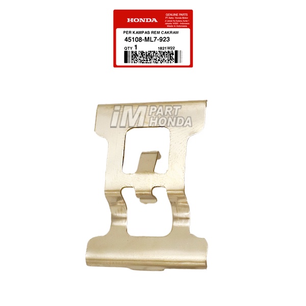 ORI  45108-ML7-923 Spring Pad Plat Cakram Belakang New Blade 110 Karbu Supra X 125 Batman Helm in