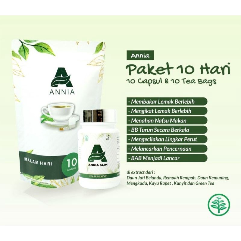 ANNIA SLIM DIET PAKET 10 (TURUN HINGGA 3-4KG)