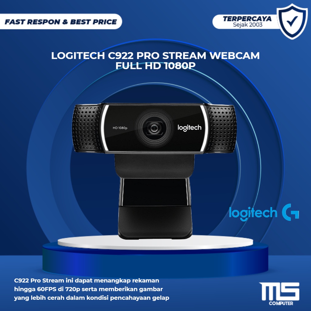 LOGITECH WEBCAM C922 PRO / WEBCAM C 922 PRO STEAM HD 1080P ORIGINAL