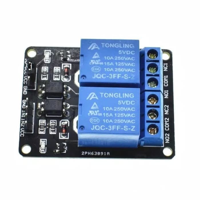 Module Relay 2 Channel Ch 5V 220V AC Module optocoupler