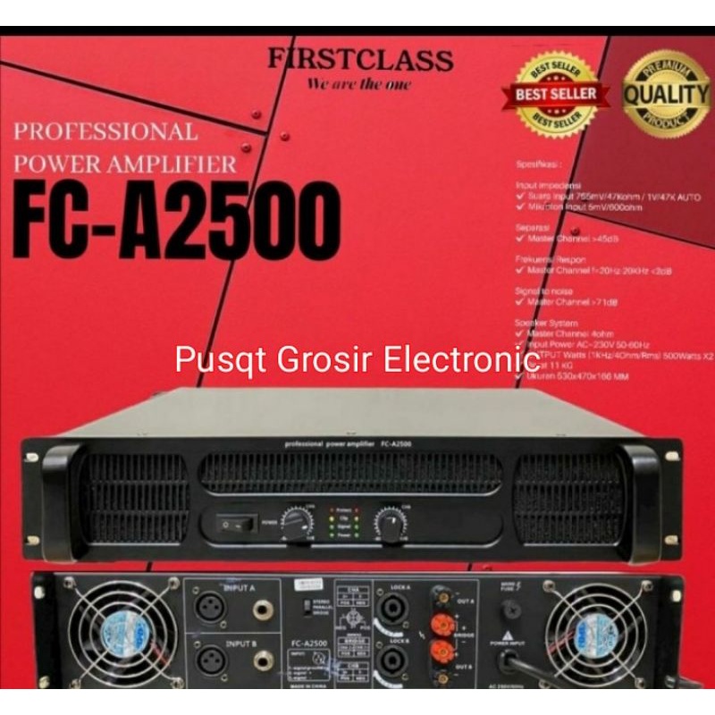 POWER AMPLIFIER  FIRSTCLASS FC A2500  FCA2500