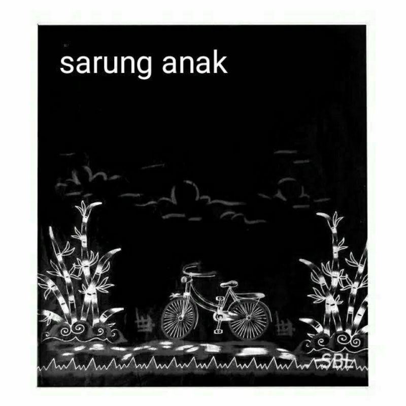 SARUNG ANAK TERBARU MOTIF SEPEDA ONTHEL