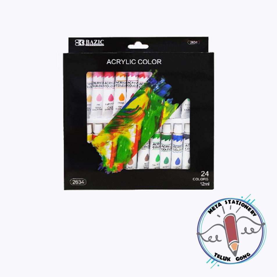 

Hadir Khusus Cat Acrylic / Akrilik Bazic isi 24 warna