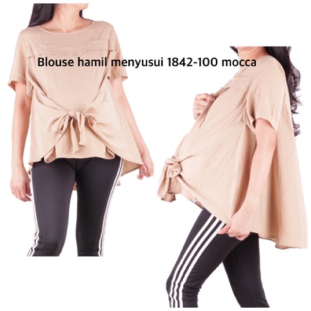 Blouse hamil cantik fashion 1842 baju hamil