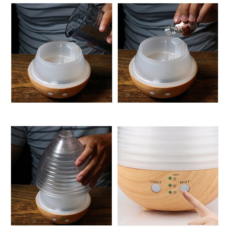 Humidifier Lampu Tidur Diffuser Aromaterapi