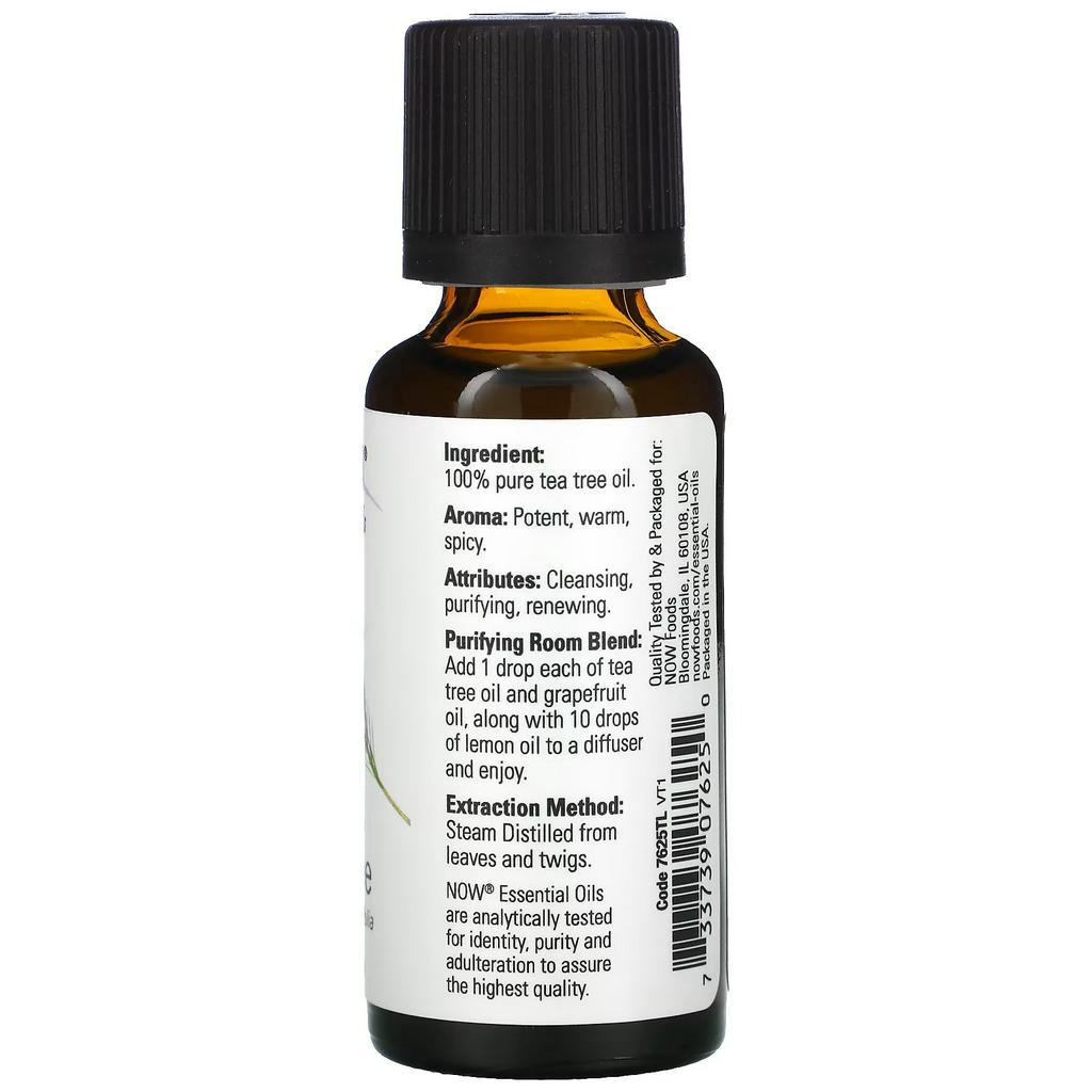 NOW Tea Tree Essential Oils, 100% Pure 1 fl oz (30 ml)